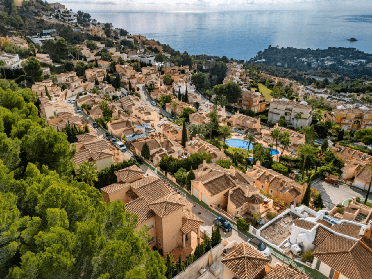 Chalet avec vue sur la mer à Altea Hills