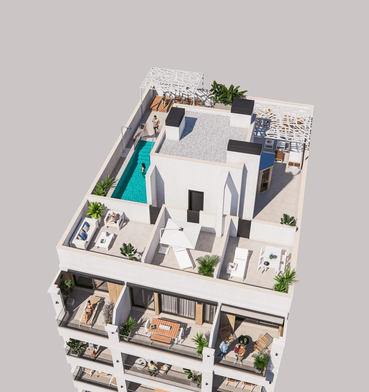 Penthouse til salg i Torrevieja