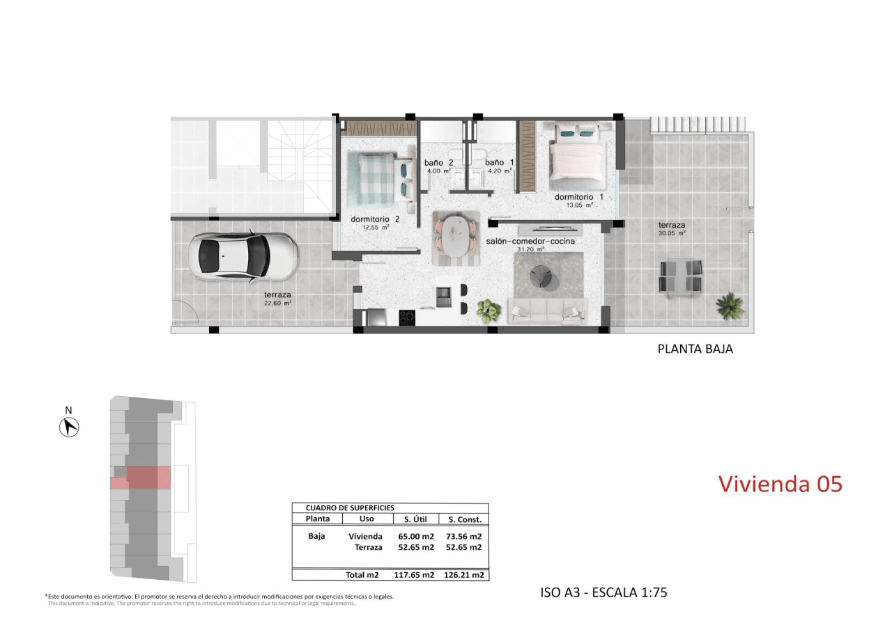 Bungalow en venta en Pilar De La Horadada