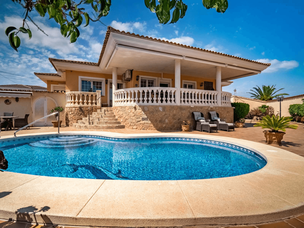 Villa Estilo Mediterráneo en Foia Blanca, Alfaz del Pi