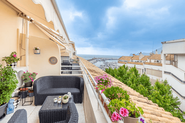 Penthouse til salgs med 3 soverom i Altea Puerto, Alicante